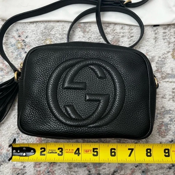 Gucci Black Crossbody Bag with Iconic GG Logo - Picture 8 of 10